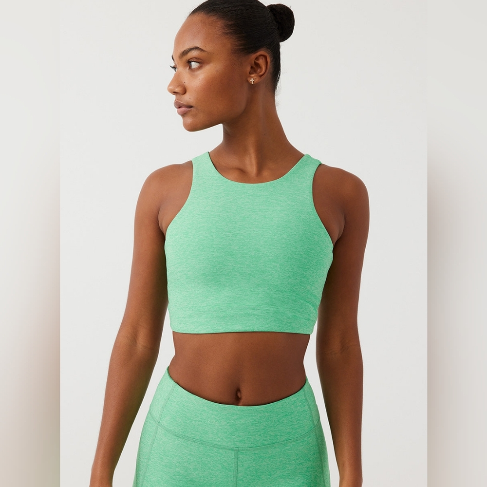 OUTDOOR VOICES Venus Crop Top, Sports Bra in Jadeite, XS, NWT